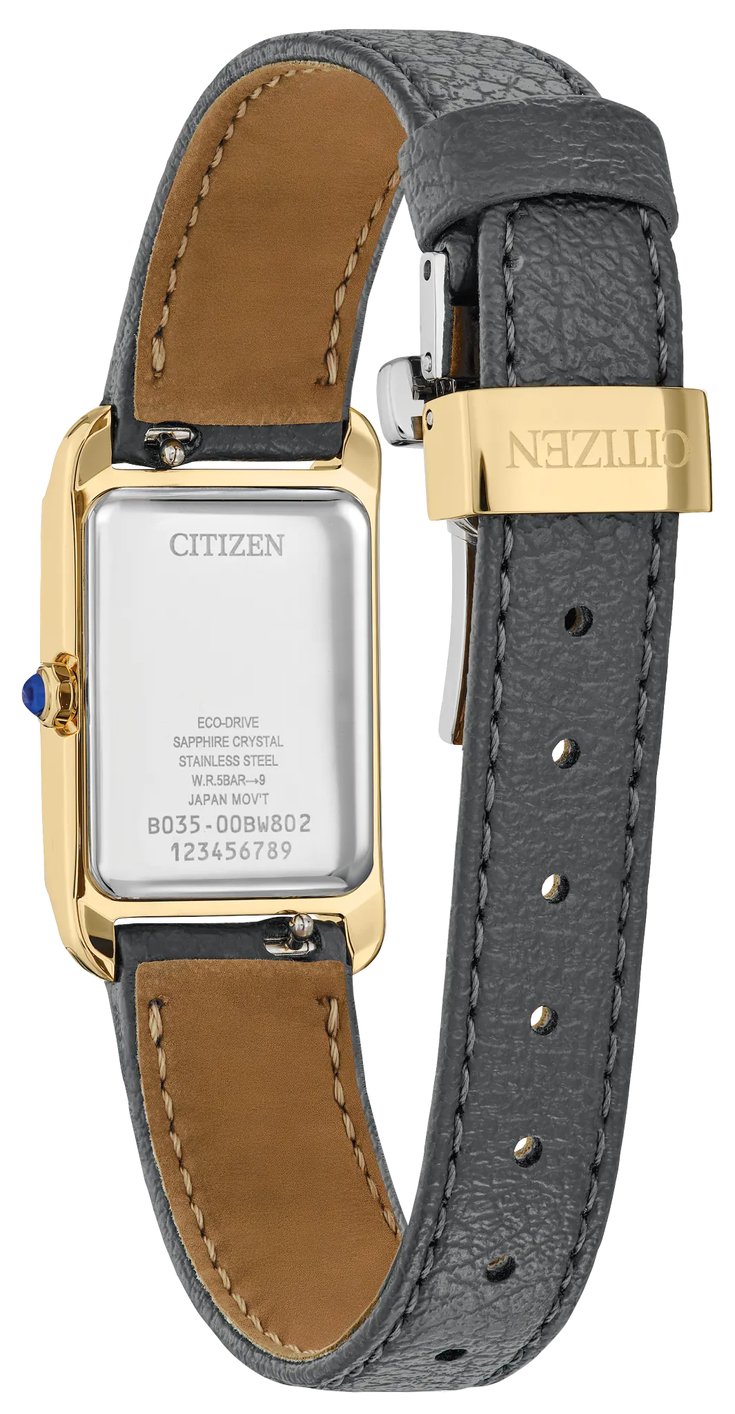 Citizen L Bianca Gold-Tone Dial Apple Leather Strap EW5622-09P